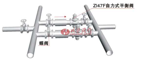 自力式平衡閥安裝示意圖