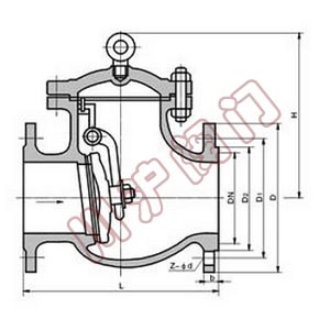 旋啟式止回閥結構圖